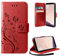 AROYI Lederhülle Kompatibel mit Samsung Galaxy S8 Hülle, Premium Leder Flip Wallet Handyhülle PU Leder Klappbar Handytasche Magnetisch Kartenfach Schutzhülle Kompatibel mit Samsung Galaxy S8 Rosenrot