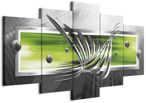 decomonkey Bilder Abstrakt 150x75 cm 5 Teilig Wandbild Groß Leinwandbild XXL Deko Wohnzimmer Schlafzimmer Büro Wanddeko Leinwand Pictures For Wall Poster Wall Painting Abstrakt 150x75 cm e Modern