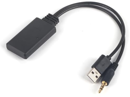 Cable de o Bluetooth para Coche ,3 , 5mm/0 , 14 Pulgadas Cable de o AUX para Coche ,Adaptador Receptor Inalámbrico Bluetooth