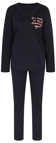 Triumph Damen Sets PK 03 LSL X Pajama Set, SCHWARZ, 48