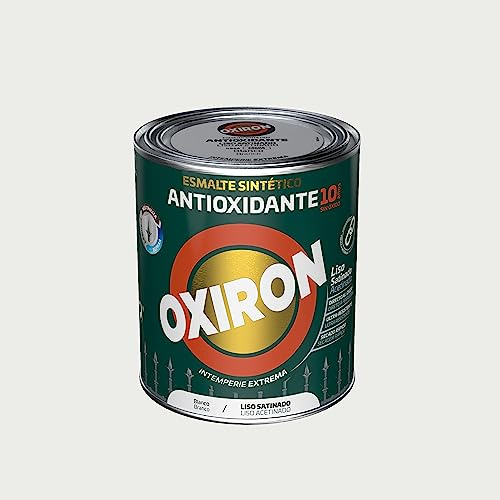 OXIRON Esmalte Antioxidante Liso Satinado Blanco 750 ml