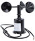 Topyond Anemometer, hochpräziser Windgeschwindigkeitssensor mit 3 Bechern, professioneller Windmesser für Innen- und Außenwetterstationen, für den Einsatz in der Industrie