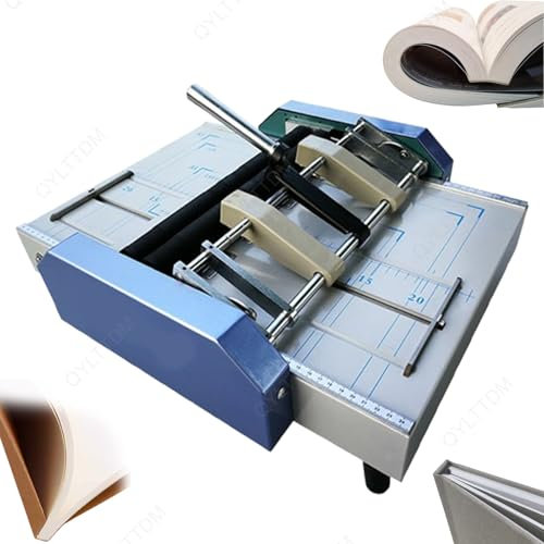 QYLTTDM Grapadora Plegadora De Libros De Papel Eléctrica, Máquina Plegadora De Carpetas De Papel para Creadores De Folletos, Máquina Plegadora De Grapadora De Folletos A3, Interruptor Autoblocante