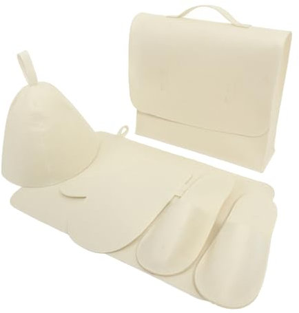 NULYLU 1ensemble Set Complet De Sauna Feutre Bonnet Matelas Et De Rangement Accessoires Respirants Et Absorbants Pour Expérience Sauna Confortable