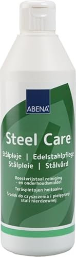 ABENA Stainless Steel Cleaner And Polish | 500ml Hob Cleaner For Everyday Use | Heavy Duty Multi Surface Cleaner For Hob, Sink, Oven & Pan. Kitchen Cleaner Suitable for Everyday Use.
