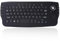 Boddceto 2.4G Wireless Ergonomic Mini Keyboard Gaming Keyboard with 15 Multimedia Keys and Trackball