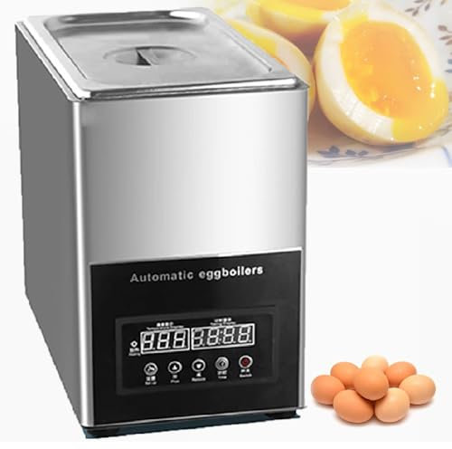XUXIAO Hervidor de Huevos eléctrico, máquina para hervir Huevos de 800 W, Rango de Control de Temperatura Inteligente de 30 a 90 °C, máquina para Hacer té con Capacidad para 50 Huevos