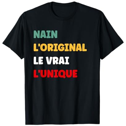 Personne de petite taille Nain le vrai l'unique Humour Nain T-Shirt