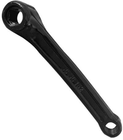SunaOmni Pedivella sinistra per bicicletta, orizzontale, con foro diamantato, 152 mm, per bici elettrica, pieghevole, 1 pezzo, guarnitura da strada