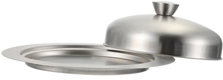 EPIGEIST Beurrier Inox avec Couvercle Pratique Récipient à Beurre Élégant pour Cuisine et Repas Plat à Beurre et Design