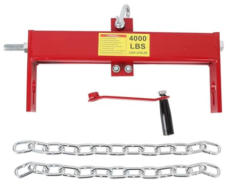 Segrehy Accesorio de Taller de polipasto de Motor Accesorio Heavy Duty 4000 LB Levelador de Carga Ajustable Herramienta de Hierro móvil para Taller de Garaje automotriz