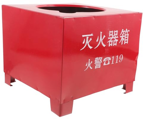 FRCOLOR Base e Supporto Stabile e Affidabile per Estintore in Ferro Rosso Alta Durabilità da 2-4kg per Uso Domestico