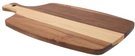 ARTSEWPLY Planche à Découper Bois avec Manche Planche Pizza Pelle Bois Plateau Fromage Plateau de Service Multifonction pour Cuisine et Four