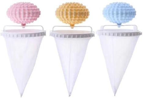 Entfernung Waschmaschine Fell Haarentfernung Falle Wiederverwendbares Netz Schmutzfangbeutel Reinigungsball Schwimmendes Haarfilternetz(3pcs)
