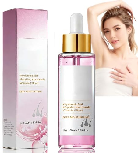Women's Shaving Oil 100ml, Strawberry Skin Treatment, After Shave Oil with Vitamin C & Peptides, Gentle Formula to Soothe Razor Burn, Prevent Ingrown Hairs & Dryness
