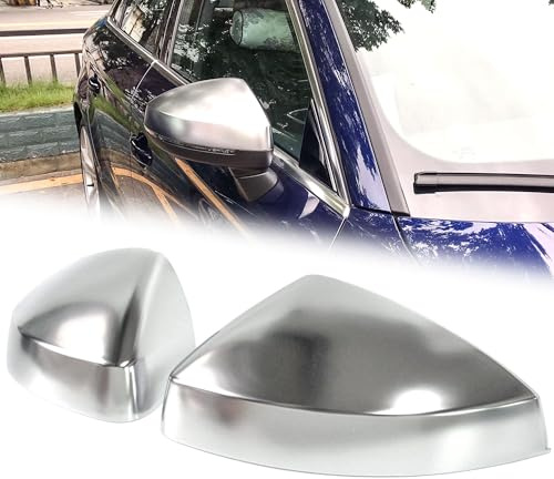 L+R Alu Matt Chrom Außenspiegel Spiegelkappen passend für Audi A3 8V S3 RS3 Limo Sportback TSI TDI S Line 2013-2020