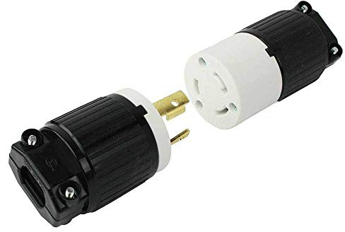 Superior Electric YGA017-KIT 30 Amp 250 Volt Male Female Twist Lock 3 Wire Plug Nema L6-30P/30R (YGA017 + YGA017F)