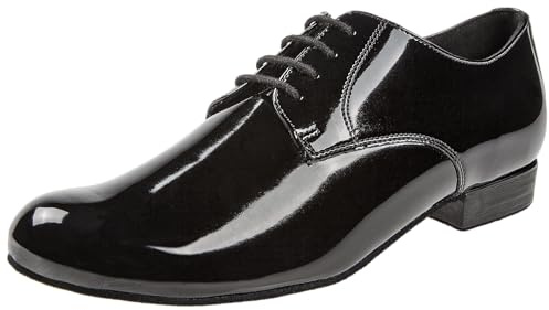 Diamant Hommes Chaussures de Danse 179-025-038 - Vernis Noir - Confort - 2 cm Standard [UK 4,5]