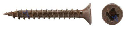 1000 Schrauben 2,5 x 18 mm IROX Stahl brüniert Bronze Kopf Pozidriv PZD flach Senkschrauben für Holz und Spanplatten 2,5 x 18 Spanplatten