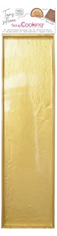 SCRAP COOKING - Moule Silicone Tapis Génoise 30 x 8 cm - Poru Gateaux, Patisseries - 2972, Doré