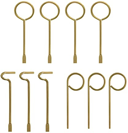 Interior Door Key for Bathroom Bedroom, Emergency Key for Door Knob Lock - Set of 10