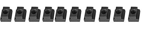 10 Stück T-Nutensteine, Schwarzoxid-T-Nutmuttern-Befestigungselement aus Kohlenstoffstahl Der Güteklasse 8,8 Für T-Nuten-Aluminiumprofile Zum Verbinden Anderer Teile(M10(10PCS))