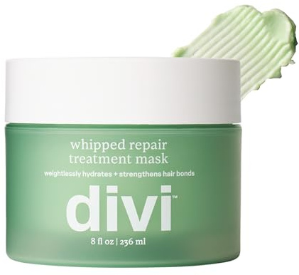 Divi Whipped Repair Hair Treatment Mask – Deep Conditioning Hair Mask for Dry, Damaged, and Color-Treated Hair - 8 Fl Oz