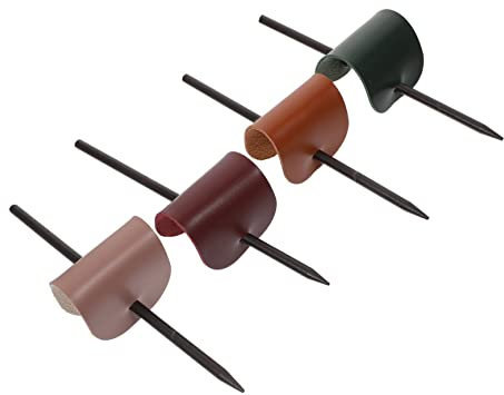 Baluue 4stücke Holz Haarnadeln Mit Leder Schlichte Haarstäbe Für Damen Haarstyling-clips Als Kopfschmuck Geeignet Für Haartypen