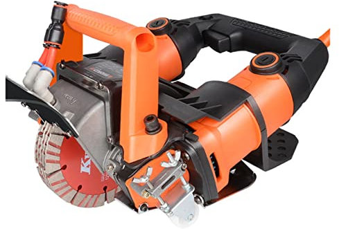 Rainureuse murale 5200W machine à presser de la poussière d'eau sans poussière et d'électricité Ingénierie d'ingénierie Fente murale Slot Slotting Béton sans poussière pour le rainurage de briques et