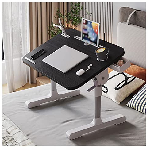 Bureau pliable réglable pour ordinateur portable – Table de petit déjeuner portable et support d'ordinateur pour bureau à domicile – 5 couleurs disponibles 40 x 60 cm Parfait pour le travail et les