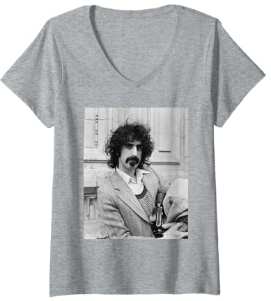 Donna Frank Zappa Madri Dell'invenzione A Londra 1971 Apostrophe Maglietta con Collo a V