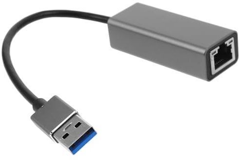 GARIOUANS Adattatore in Lega di Alluminio Compatibilità Multiplatform USB 3.0 Ethernet Gigabit per Smartphone e Tablet per Viaggi Outdoor