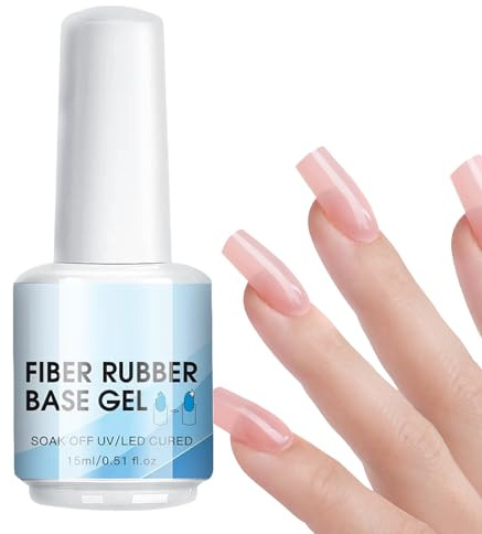 Gel Fortalecedor De Base Constructor – Gel De Uñas Transparente Resistente Al Agua, Esmalte De De Extensión De Uñas | El Curado Con Luz Ultravioleta Requiere Manicura Para Salones, Interiores, Via