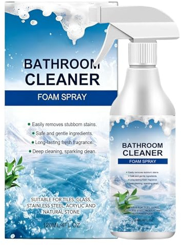 Detergente Schiumogeno per Bagno - Elimina Odori Multiuso in Schiuma da 120 ML | Pulitore in Schiuma per Superfici | per Vaschetta, Vasca, WC, Piastrelle, Fughe e Pareti