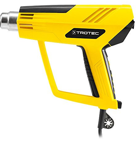 TROTEC Heißluftpistole HyStream 2100 – Heißluftfön Temperaturstufen 50 °/ 650 °, 2000 W – Überhitzungsschutz, zum Entlacken, Löten, Schrumpfen, mit Regulierung Temperatur