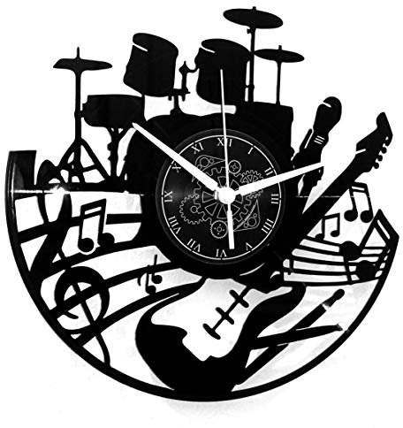 Instant Karma Clocks | Wanduhr | Gitarre | Musikinstrumente | Musiker | Musikliebhaber | Schlagzeug | Rock Metal Punk