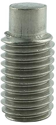Eisenwaren2000 | M10 x 25 mm Gewindestift mit Innensechskant und Zapfen (10 Stück) - Madenschrauben DIN 915 - ISO 4028 - Gewindeschrauben - Edelstahl A2 V2A - rostfrei
