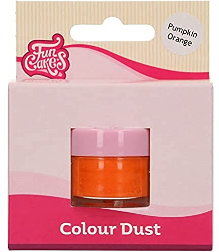 FunCakes Colour Dust Pumpkin Orange: Colouring powder for Food, For Cake Decoration, Halal certified