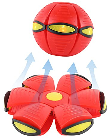 LAEMILIA Boule de Soucoupe Balle Magique Volante Lumineuse Ballon Volant Enfant Boule de Décompression Jouets à Lancer Jeux Interactif Parent-Enfant de Plein Air