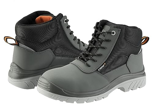 Bellota 72307GJS3 - Bota de Seguridad Comp+ Nobuck S3 Gris de Hombre y Mujer de Piel Hidrofugada Nobuck, Ligero y Resistente