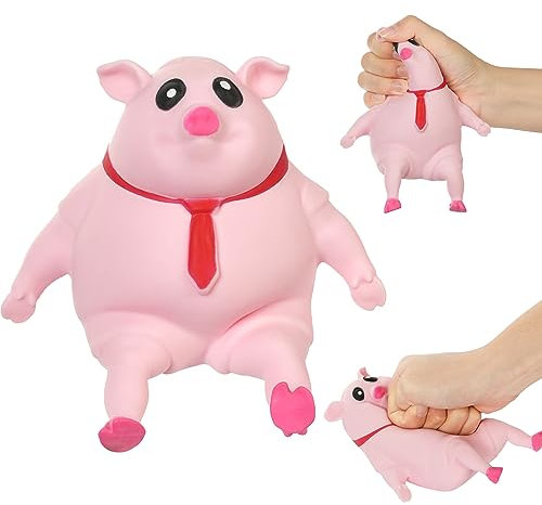 Ainiv Stress Spielzeug Schweine Antistress Spielzeug, Nettes Schwein Stress Spielzeug, Squishy Squeeze Toys Fidget Toy Reisespielzeug Sensorik Autismus Spielzeug Party Geschenke für Kinder Erwachsener