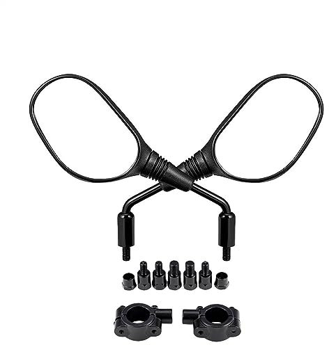 BIVOO Motorradspiegel Quad Motorrad Spiegel 8MM 10MM Rückspiegel Für ATV 250cc Für Sportsman Für Can-am Für Yamaha für Raptor 700 Für CFMOTO Lenkerendenspiegel (Größe : M8 M10)