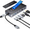 ORICO 8 in 1 USB C Docking Station con Case SSD M.2, USB C Hub con SSD M.2 NVMe/SATA, 10Gbps, 4K@60Hz HDMI, 100W PD, Ethernet, Lunghezza del Cavo 15cm - OM28PR