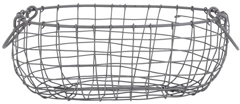 degawo Draht Korb -MITTEL- oval L=33,9 cm Griffe Dekoration Garten Deko Eisen