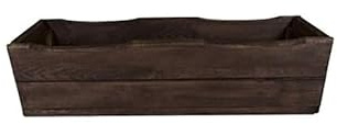 FKL DESIGN Home Deco Pflanzkasten Holz 64 cm – Blumenkasten Balkon & Terrasse, Wetterfester Pflanzkübel, Kräuterbeet Holz D8 Palisander