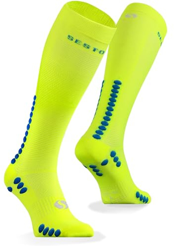 sesto senso Kompressionsstrümpfe Sport Bunte Hohe Sportsocken Wadensocken Laufsocken