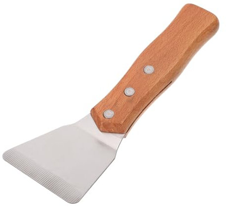 Yardenfun 1 Pc Espátula corta teppanyaki espátula para plancha raspador de parrilla inclinada kitchen gadgets accesorios cocinita Descargar krafft aparato de cocina raspador teppanyaki Haya