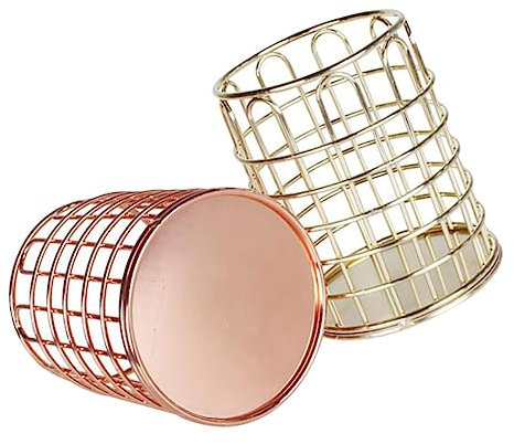 STOBOK 2pcs Elegant Stationery Pen Holder Organiser Sundries Organizer Makeup Brush Holder