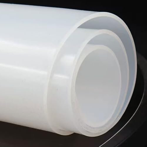 XJJDCB 10 Pezzi Foglio in Silicone, Lastra in Gomma Flessibile, Resistente alle Alte Temperature, Impermeabile, Antiscivolo, Grado Alimentare & Industriale, per Guarnizioni e Fai-da-Te,50mm*50mm*4mm