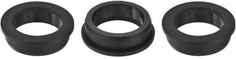 QUARKZMAN 3 Stück Kabeldurchführung Gummi, 40mm ID 50mm Bohrloch Gummitüllen Silikon Top Hat Lochstopfen Gummidichtung Gummistopfen Schutz von Drähten Kabeln für Verkabelung, Schwarz